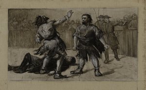 Han van IJsland aan het hof, ca. 1889 (olieverf op doek) door Guillaume Albert Demarest