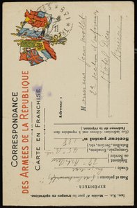 Handgeschreven ansichtkaart aan Jean Mollet, 31 juli 1915 door Guillaume Apollinaire