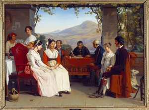 Italiaanse samenleving: het huwelijkscontract in Italië in 1831 door Guillaume Bodinier