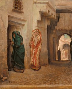 Een Geheime Ontmoeting, 1863 door Guillaume Charles Brun