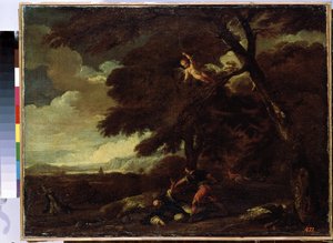 De moord op Sint Petrus Martyr door Guillaume Courtois