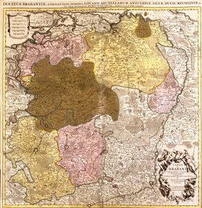 Noord-Brabant, Limburg, Vlaams Gewest, Wallonië, Nederland, België