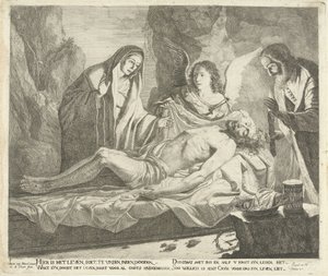 Graflegging van Christus door Guillaume Duvivier