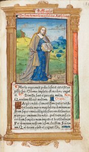 Gedrukt Getijdenboek (Gebruik van Rome): fol. 109r, Maria Magdalena door Guillaume Le Rouge