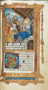 Gedrukt Getijdenboek Gebruik van Rome: fol. 38r, Aanbidding der Wijzen