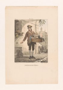 Verkoper van gebak te Brussel (Verschillende klederdrachten in het Verenigd Koninkrijk der Nederlanden) door Guillaume Philidor Van den Burggraaff