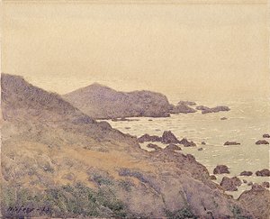 Kust van Californië door Gunnar Widforss