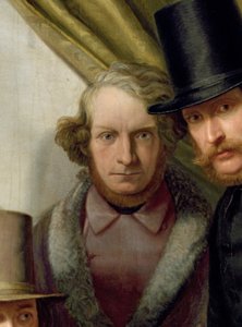 De Leden van de Hamburgse Kunstenaarsclub, 1840 (detail)