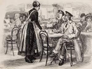 WWI cartoon, waarschijnlijk voor Punch, 1916