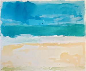 Rustig strandlandschap