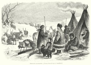Samojedenkamp door Gustav (after) Sundblad