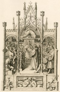 Luther in gebed door Gustav Ferdinand Leopold Konig