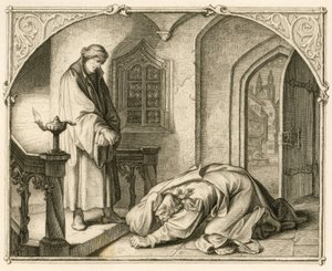 Maarten Luther samen met de rover Hans Kohlhase (1500-1540)