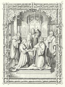Het huwelijk van Maarten Luther met Katharina von Bora door Gustav Ferdinand Leopold Konig