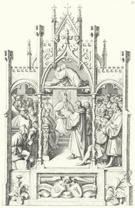 Scènes uit het leven van Maarten Luther (gravure) door Gustav Ferdinand Leopold Konig
