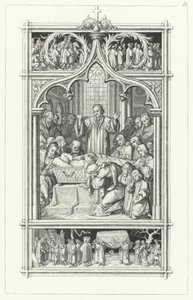 De begrafenis van Maarten Luther door Gustav Ferdinand Leopold Konig