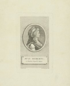 Portret van de operazangeres Antoinette Saint-Huberty 1756-1812, ca. 1790 door Gustav Georg Endner