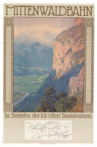 Mittenwald-spoorweg, ca. 1912