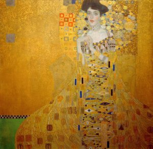 Portret van Adele Bloch-Bauer I door Gustav Klimt