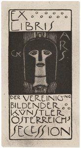 Boekplaat uit Ver Sacrum, gepubliceerd 1898-99 door Gerlach, Schenk en Seeman door Gustav Klimt
