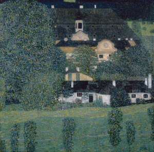 Kammer Kasteel aan het Attersee II door Gustav Klimt