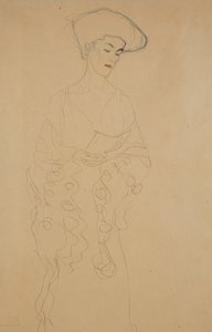 Met Lichte Wending naar Links, 1907 door Gustav Klimt