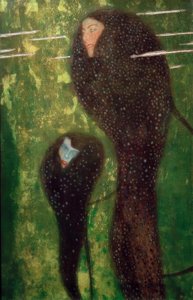 Nimfen (Zilvervissen) door Gustav Klimt
