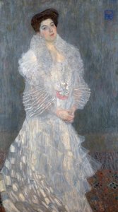 Portret van Hermine Gallia (1870-1936) 1904 door Gustav Klimt