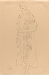 Portret van een vrouw door Gustav Klimt