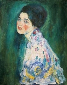 Portret van een dame door Gustav Klimt