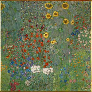 Zonnebloemen door Gustav Klimt