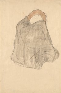 Zittende vrouw, 1908-1909 door Gustav Klimt