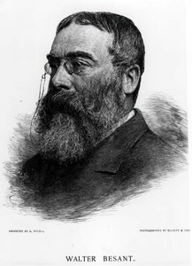 Sir Walter Besant (1836-1901) door Gustav Kruell