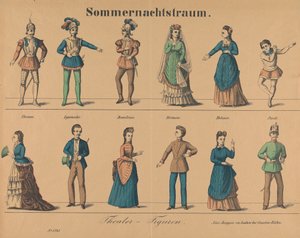 "Sommernachtstraum": Theaterfiguren door Gustav Kühn
