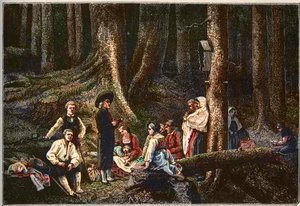 De pelgrims van de abdij van St. Odile - Les pelerins de l