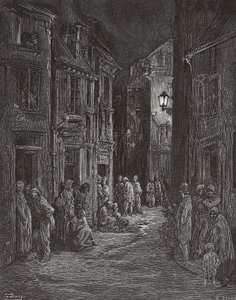 Bluegate Fields sloppenwijken, Londen in de 19e eeuw