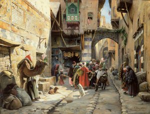 Een Straatscène, Damascus