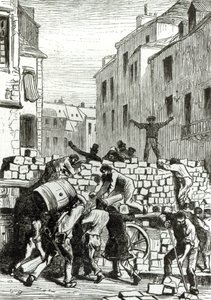 De barricade, illustratie uit 