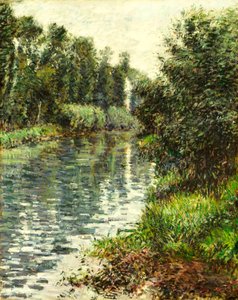 Een Kleine Tak van de Seine, Argenteuil, 1888-90 door Gustave Caillebotte