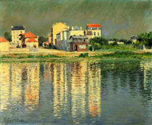 Oevers van de Seine bij Argenteuil, 1889 door Gustave Caillebotte