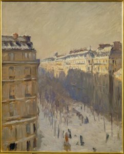 Boulevard Haussmann, sneeuw effect