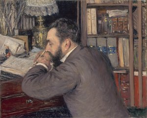 Henri Cordier 1849-1925, 1883 door Gustave Caillebotte