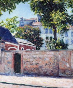 Huizen in Argenteuil door Gustave Caillebotte