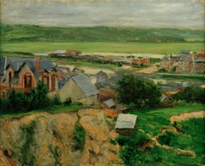 De vallei van de Touques, Trouville door Gustave Caillebotte