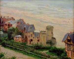 Trouville, het strand en de villa