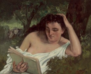 Een Jonge Vrouw Leest, c. 1866-1868
