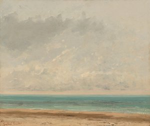 Kalmte zee, 1866 door Gustave Courbet