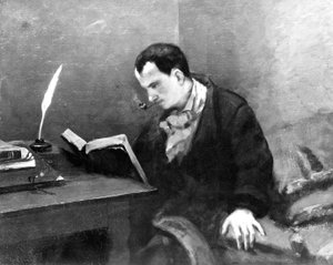 Charles Baudelaire door Gustave Courbet