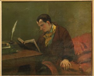 Charles Baudelaire 1821-1867 door Gustave Courbet