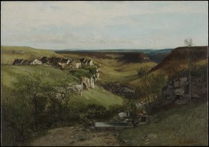 Kasteel Ornans door Gustave Courbet